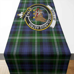 Baillie Tartan Crest Table Runner - Cotton table runner