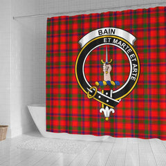 Bain Tartan Crest Shower Curtain