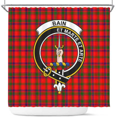 Bain Tartan Crest Shower Curtain