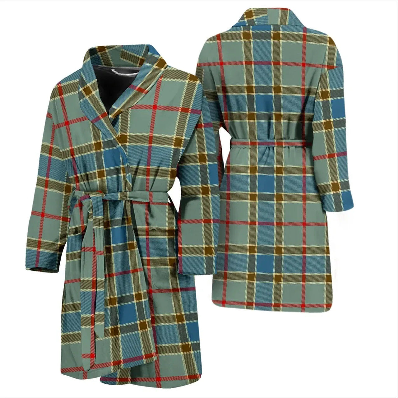 Balfour Blue Tartan Bathrobe