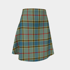 Balfour Blue Tartan Flared Skirt