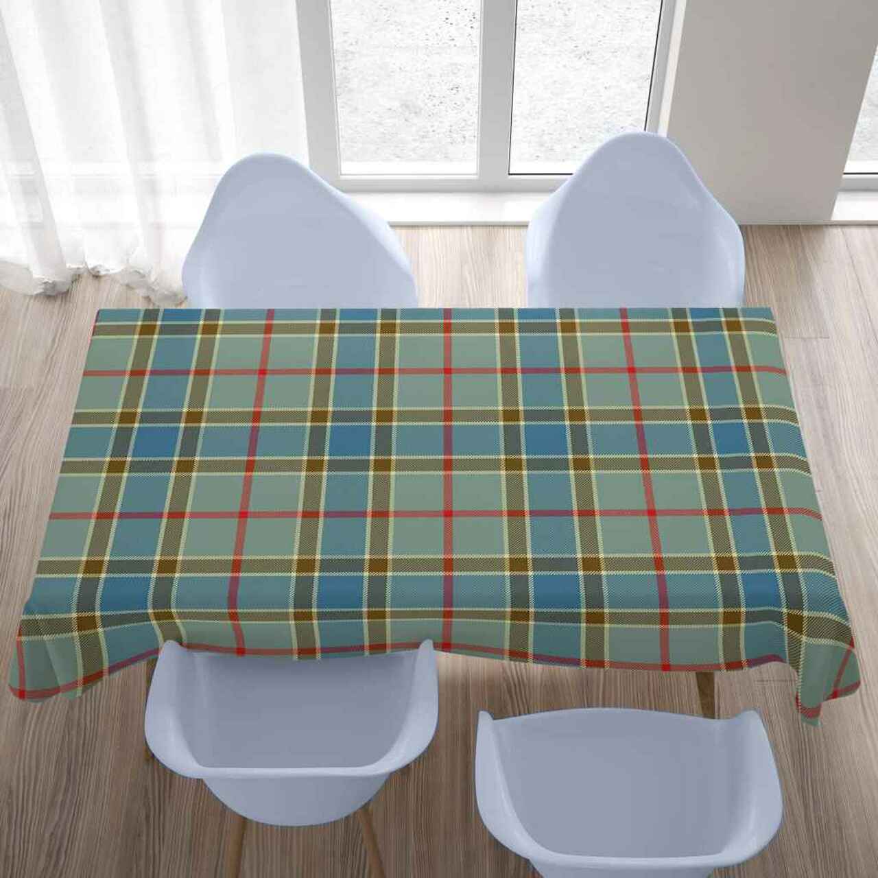 Balfour Blue Tartan Tablecloth