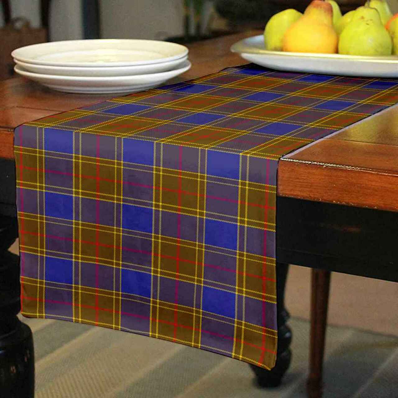 Balfour Modern Tartan Table Runner - Cotton table runner