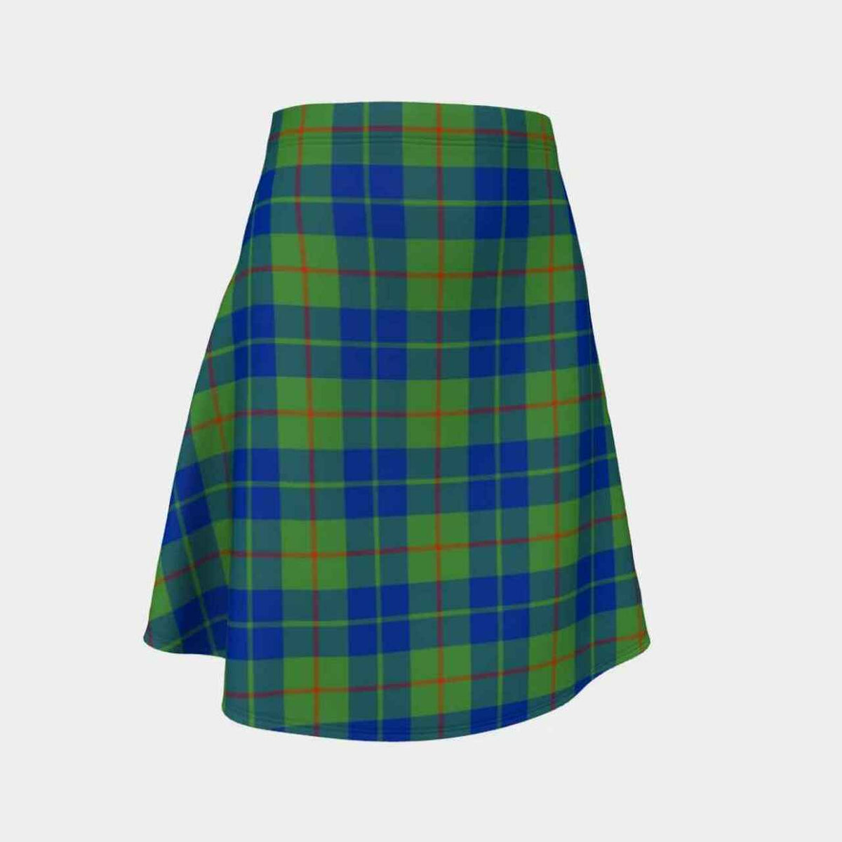 Barclay Hunting Ancient Tartan Flared Skirt