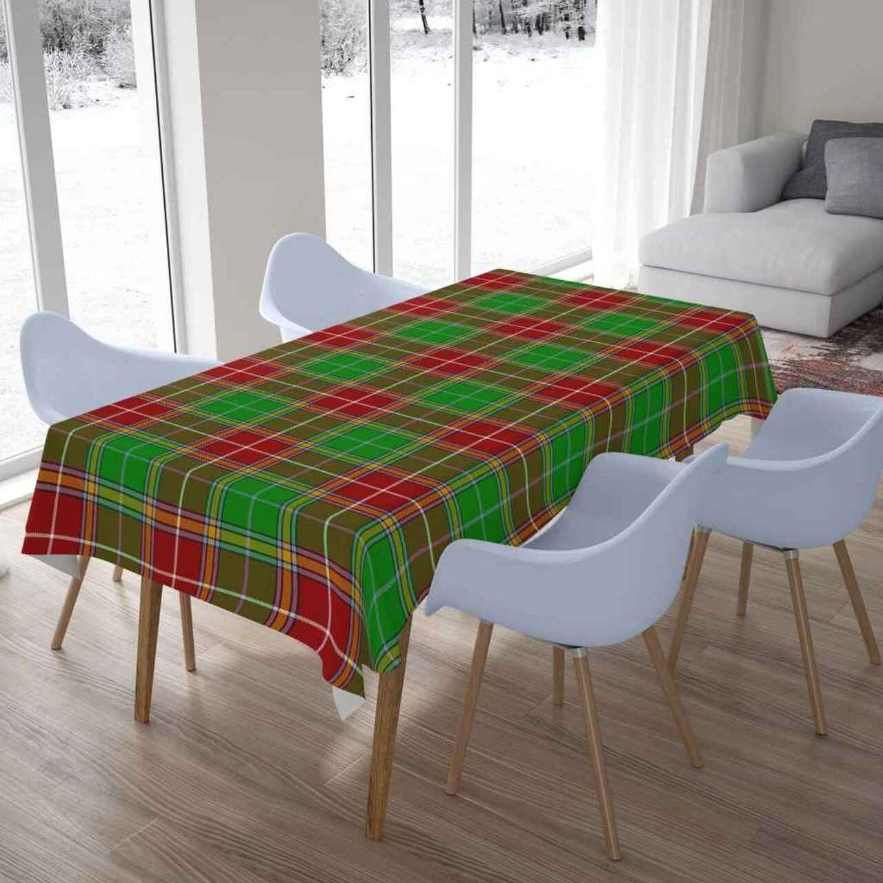 Baxter Modern Tartan Tablecloth