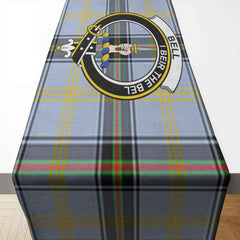 Bell Tartan Crest Table Runner - Cotton table runner