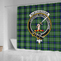 Blackadder Tartan Crest Shower Curtain