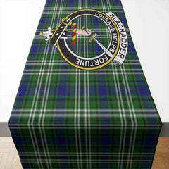 Blackadder Tartan Crest Table Runner - Cotton table runner