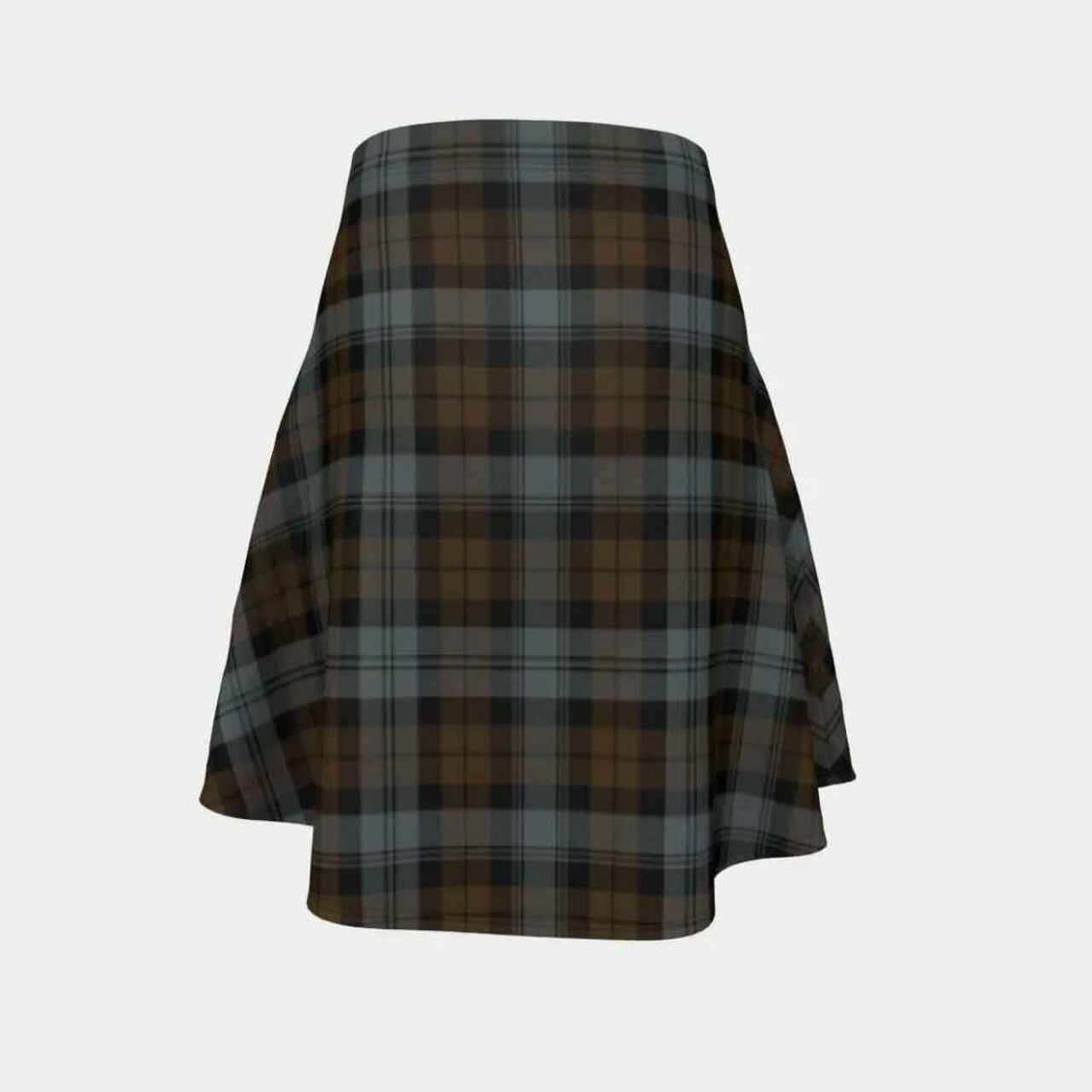 BlackWatch Weathered Tartan Flared Skirt