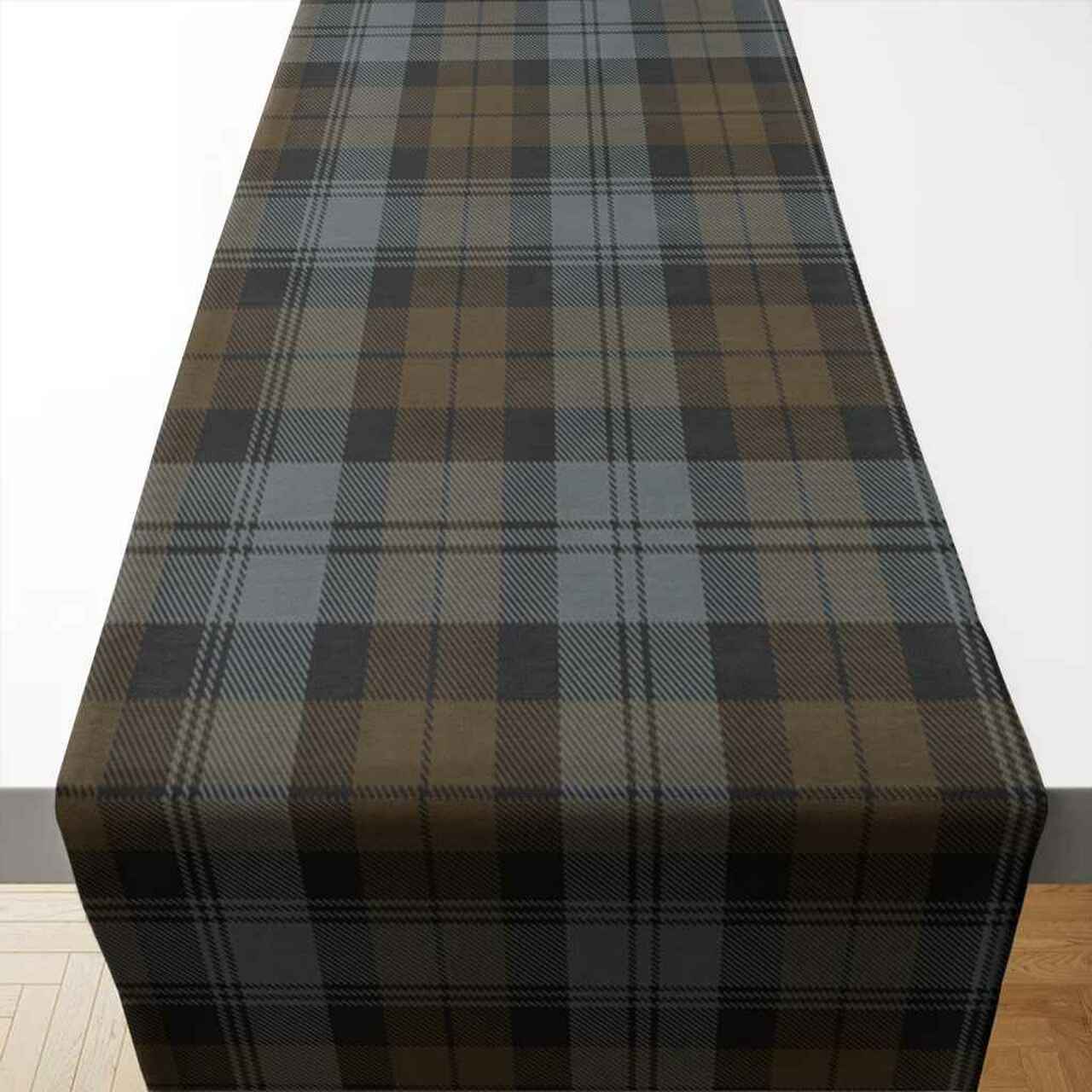 BlackWatch Weathered Tartan Table Runner - Cotton table runner