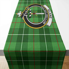 Blane Tartan Crest Table Runner - Cotton table runner