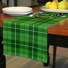 Blane Tartan Crest Table Runner - Cotton table runner