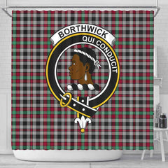 Borthwick Tartan Crest Shower Curtain