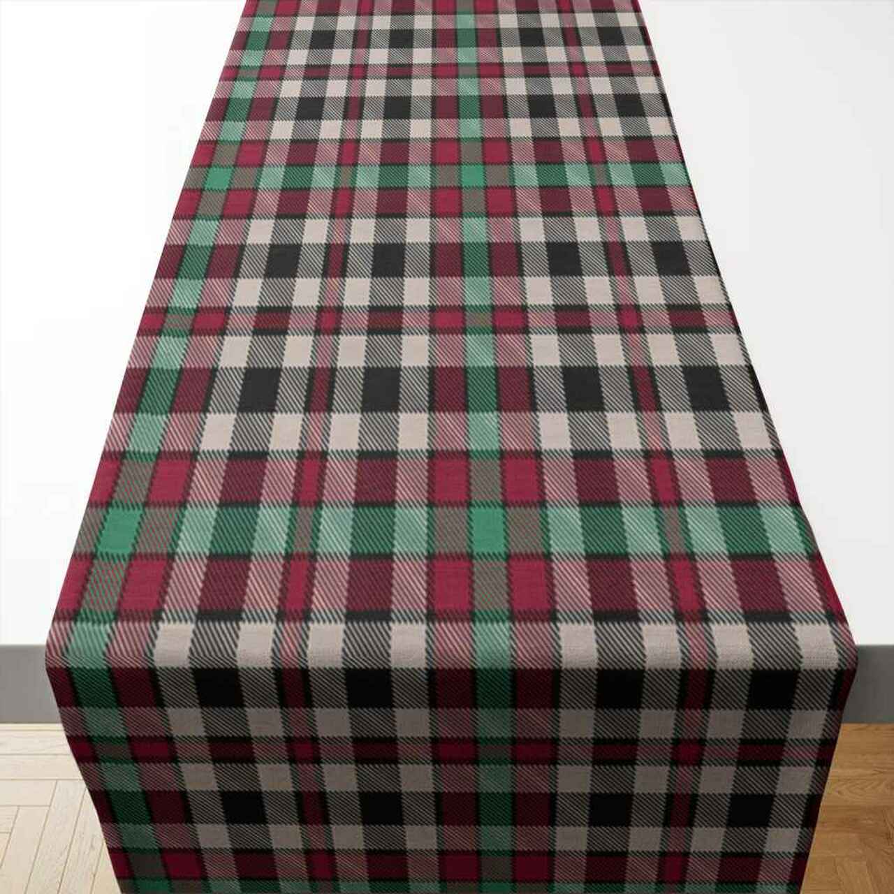 Borthwick Dress Ancient Tartan Table Runner - Cotton table runner