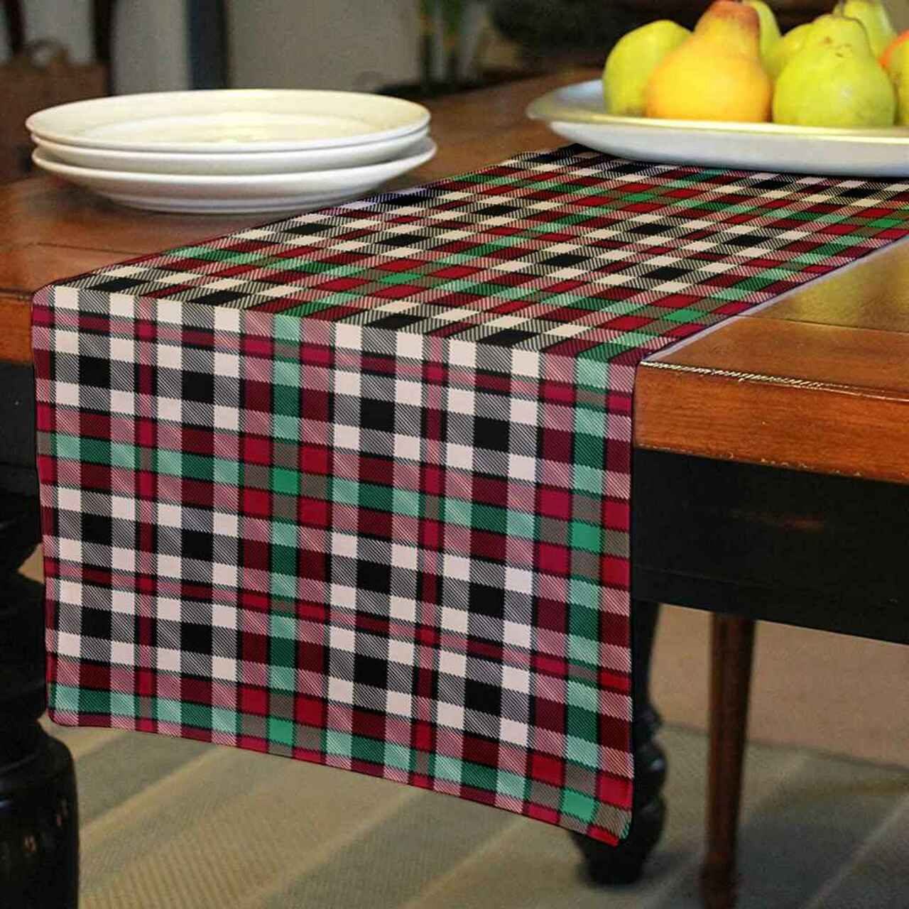 Borthwick Dress Ancient Tartan Table Runner - Cotton table runner