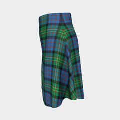 Bowie Ancient Tartan Flared Skirt