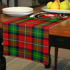 Boyd Tartan Crest Table Runner - Cotton table runner