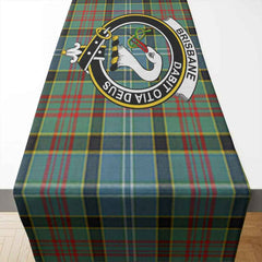 Brisbane Tartan Crest Table Runner - Cotton table runner