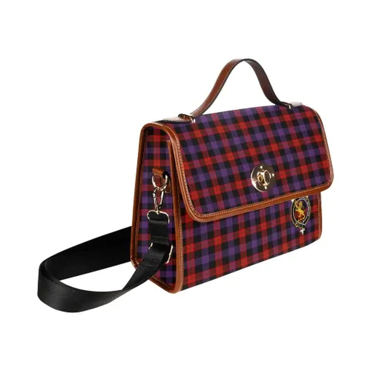 Brown Tartan Canvas Bag