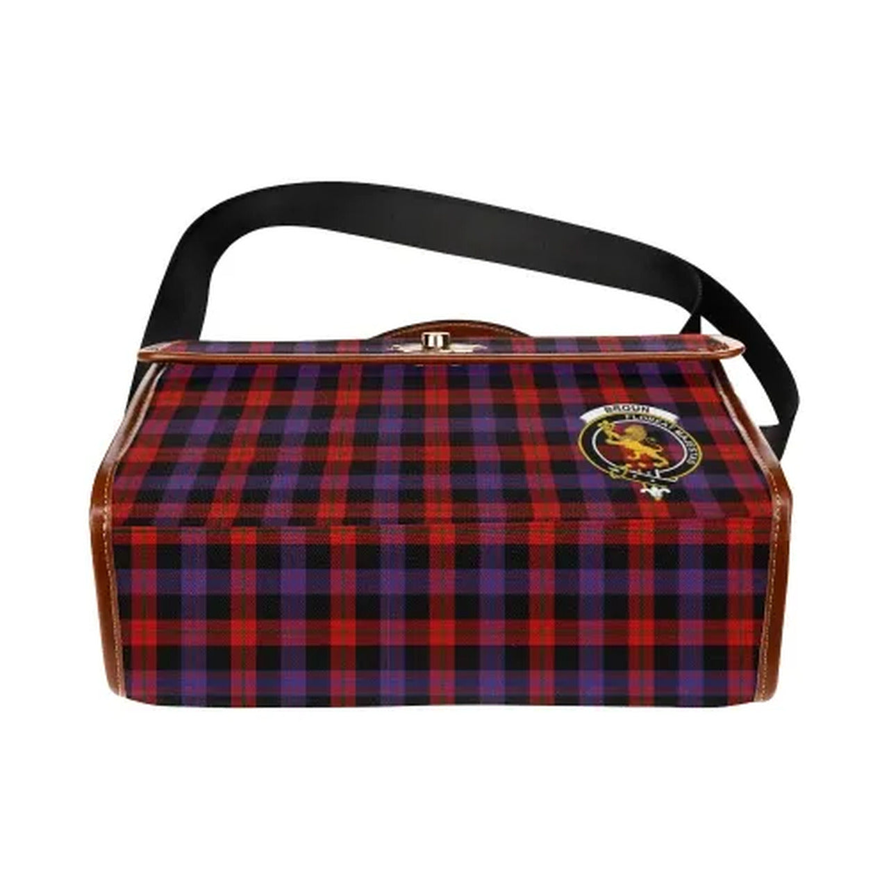 Brown Tartan Canvas Bag