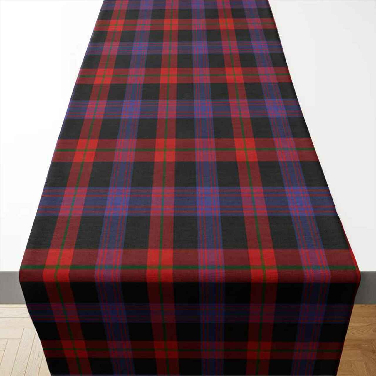 Brown Modern Tartan Table Runner - Cotton table runner