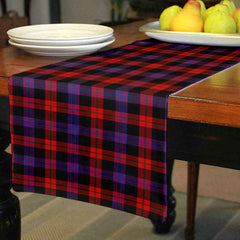 Brown Modern Tartan Table Runner - Cotton table runner