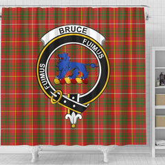 Bruce Tartan Crest Shower Curtain