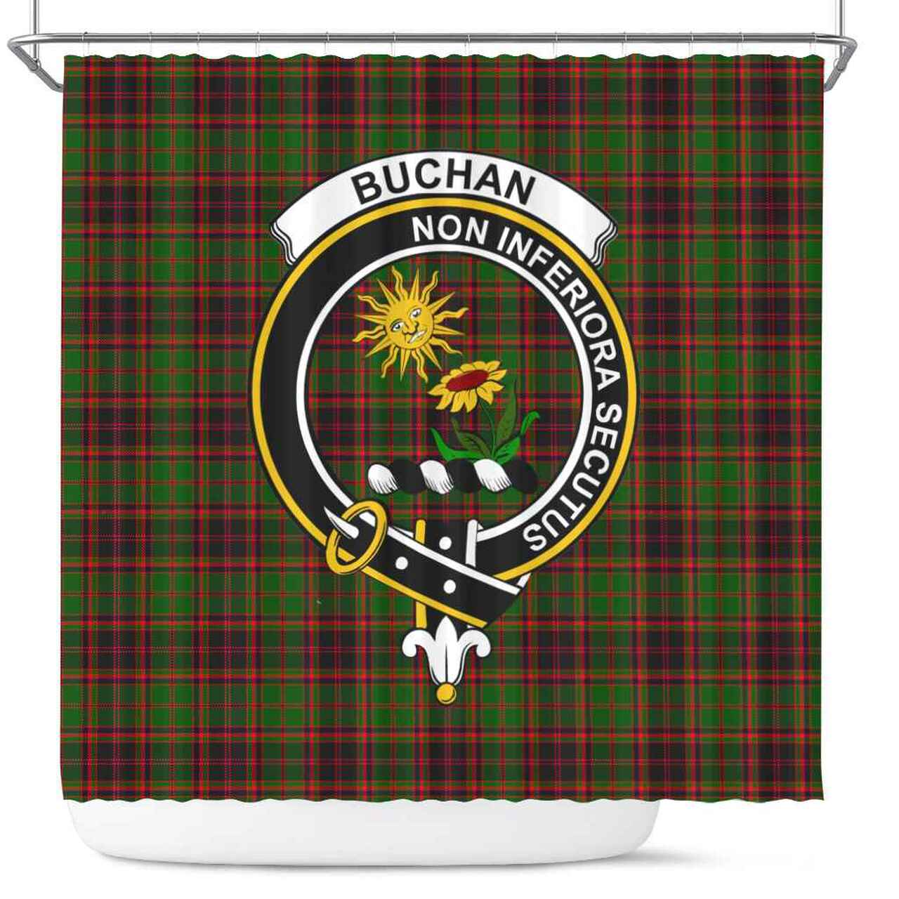 Buchan Tartan Crest Shower Curtain