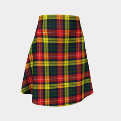 Buchanan Modern Tartan Flared Skirt