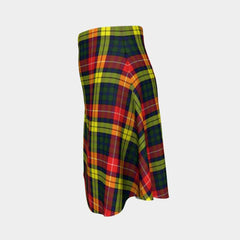 Buchanan Modern Tartan Flared Skirt