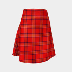 Burnett Modern Tartan Flared Skirt