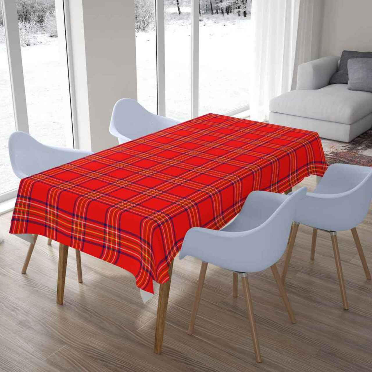 Burnett Modern Tartan Tablecloth