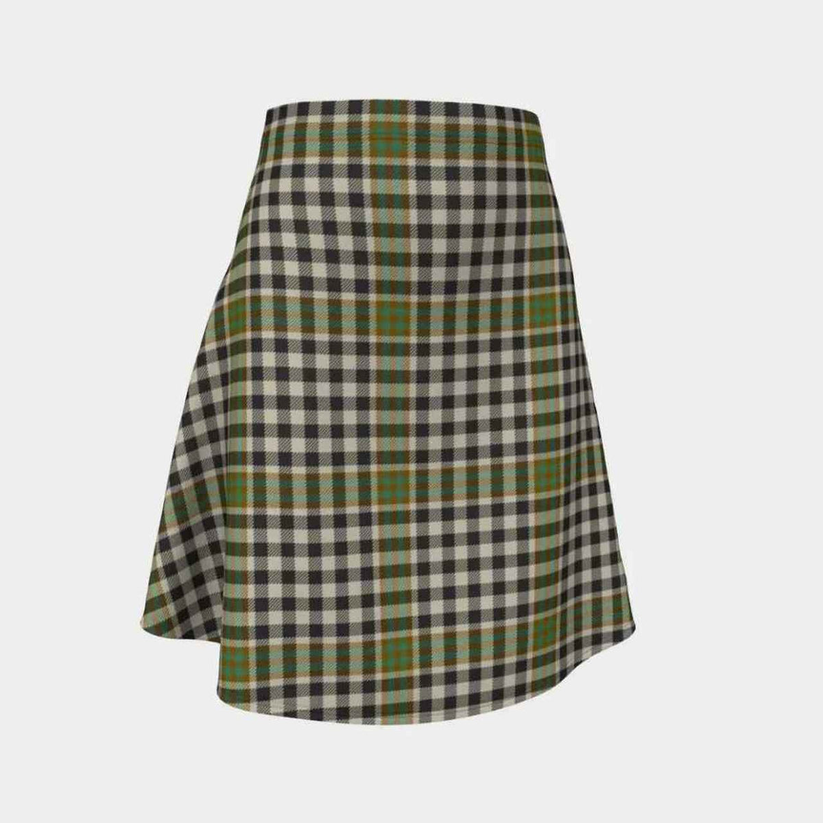 Burns Check Tartan Flared Skirt