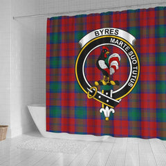 Byres Tartan Crest Shower Curtain