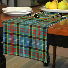 Caldwell Tartan Crest Table Runner - Cotton table runner