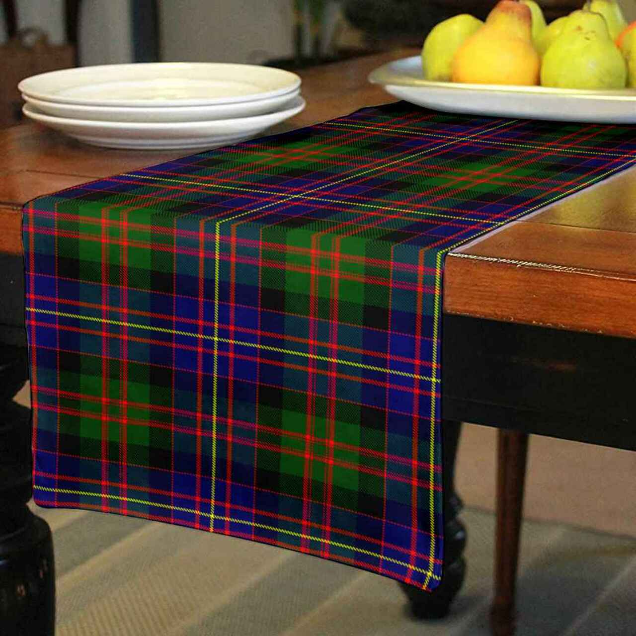 Cameron of Erracht Modern Tartan Table Runner - Cotton table runner