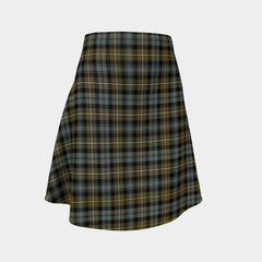 Campbell Argyll Weathered Tartan Flared Skirt