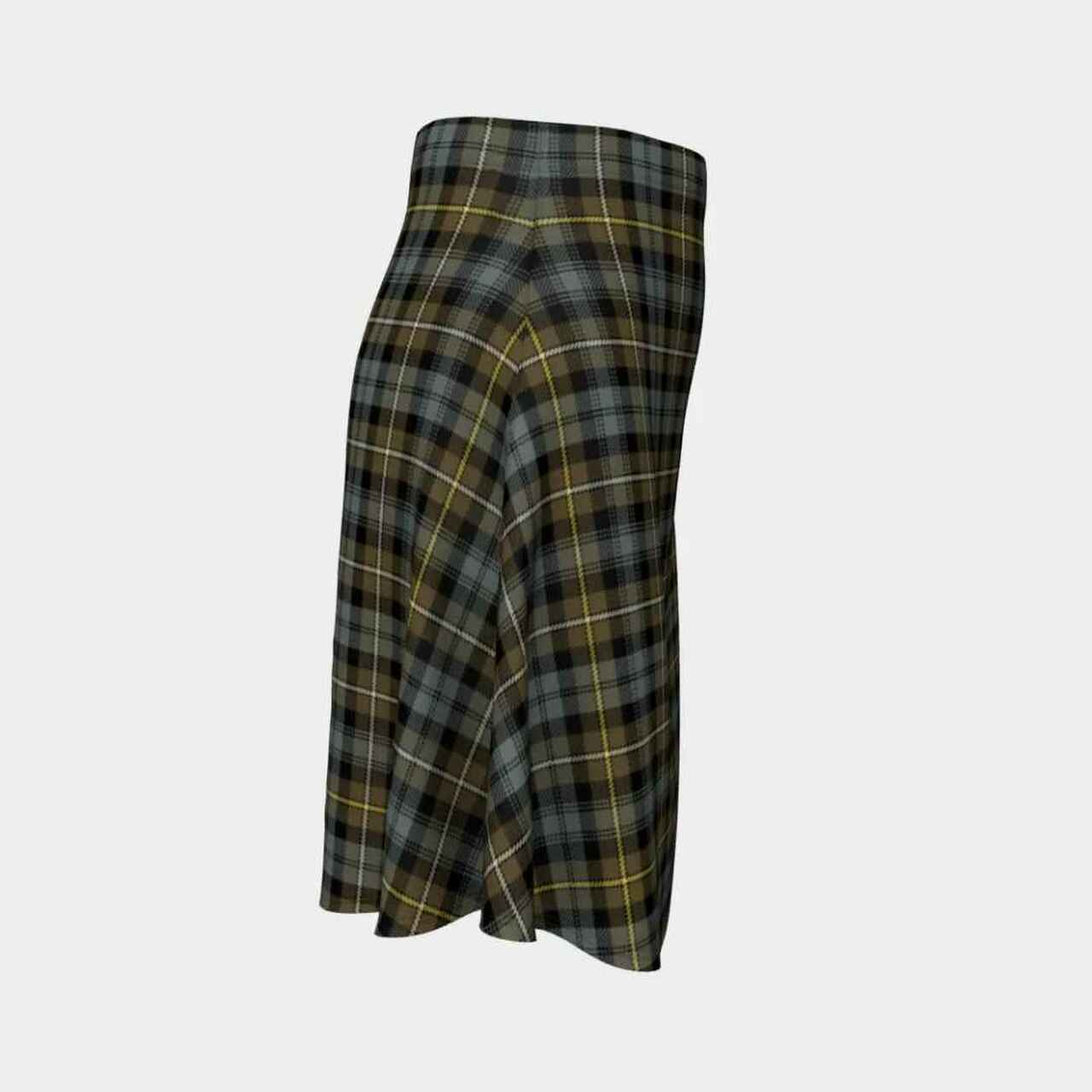 Campbell Argyll Weathered Tartan Flared Skirt