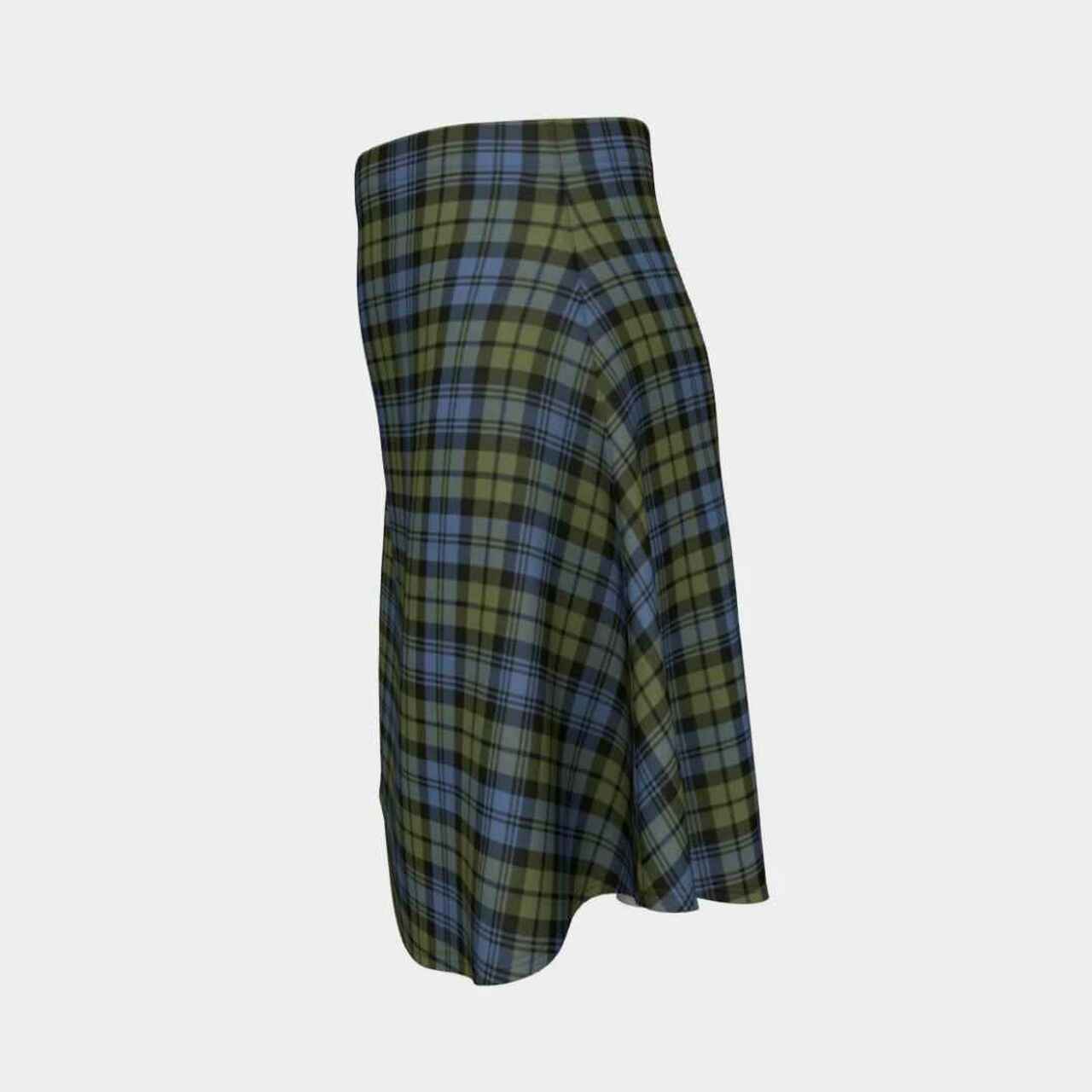 Campbell Faded Tartan Flared Skirt