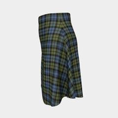 Campbell Faded Tartan Flared Skirt