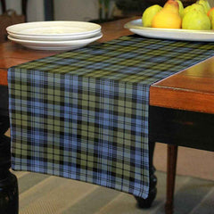 Campbell Faded Tartan Table Runner - Cotton table runner