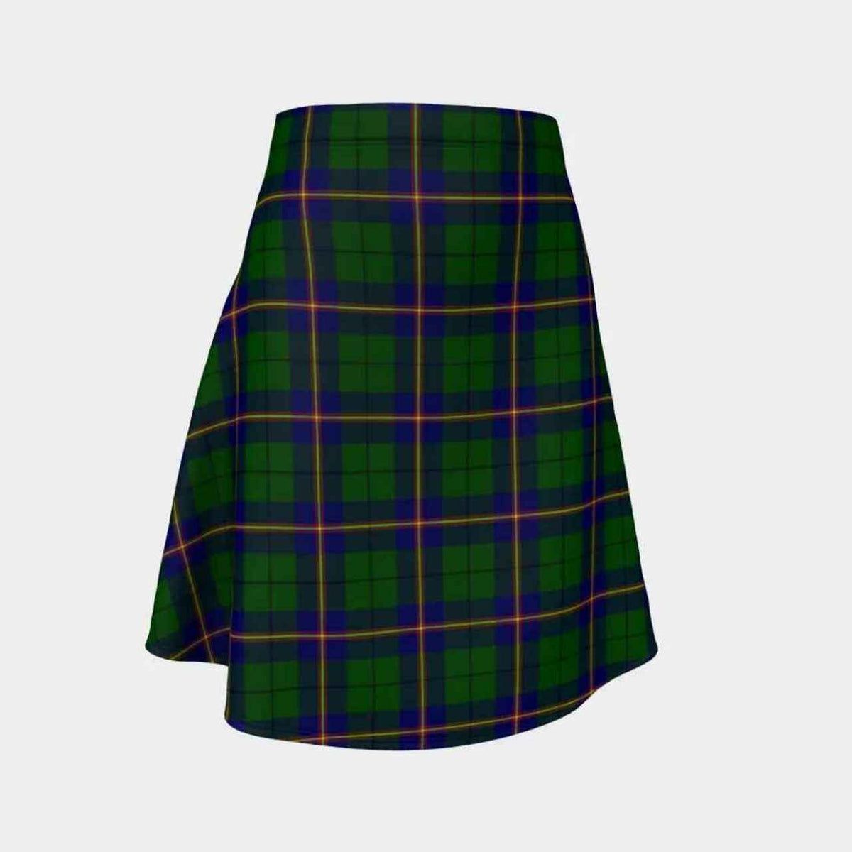 Carmichael Modern Tartan Flared Skirt