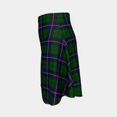 Carmichael Modern Tartan Flared Skirt