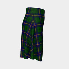 Carmichael Modern Tartan Flared Skirt