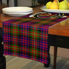 Carnegie Tartan Crest Table Runner - Cotton table runner