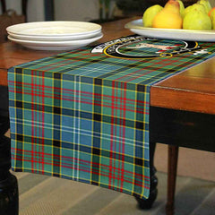 Cathcart Tartan Crest Table Runner - Cotton table runner