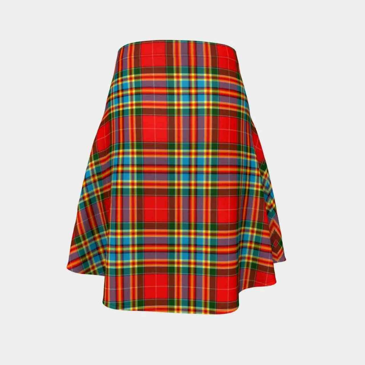 Chattan Tartan Flared Skirt