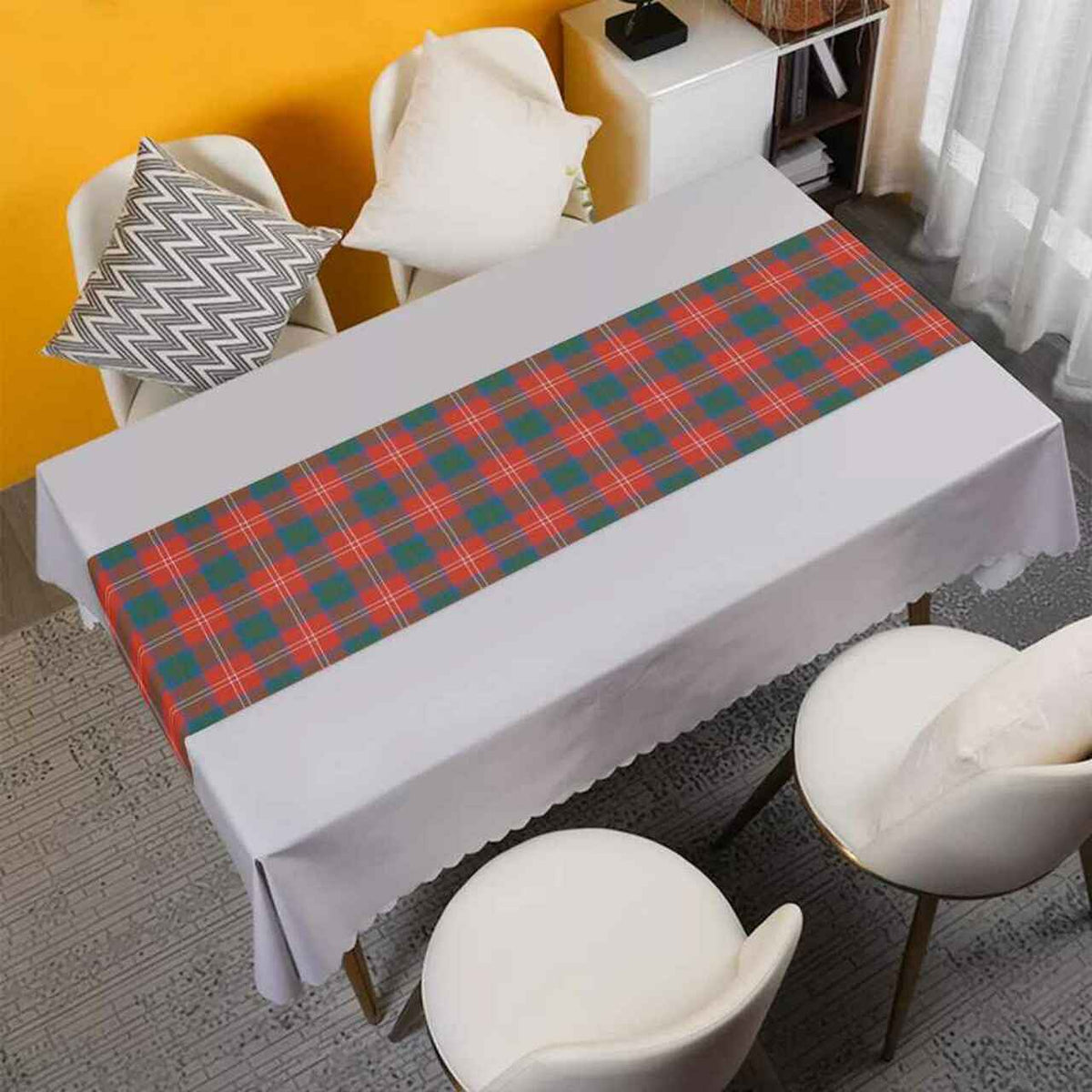 Chisholm Ancient Tartan Table Runner - Cotton table runner