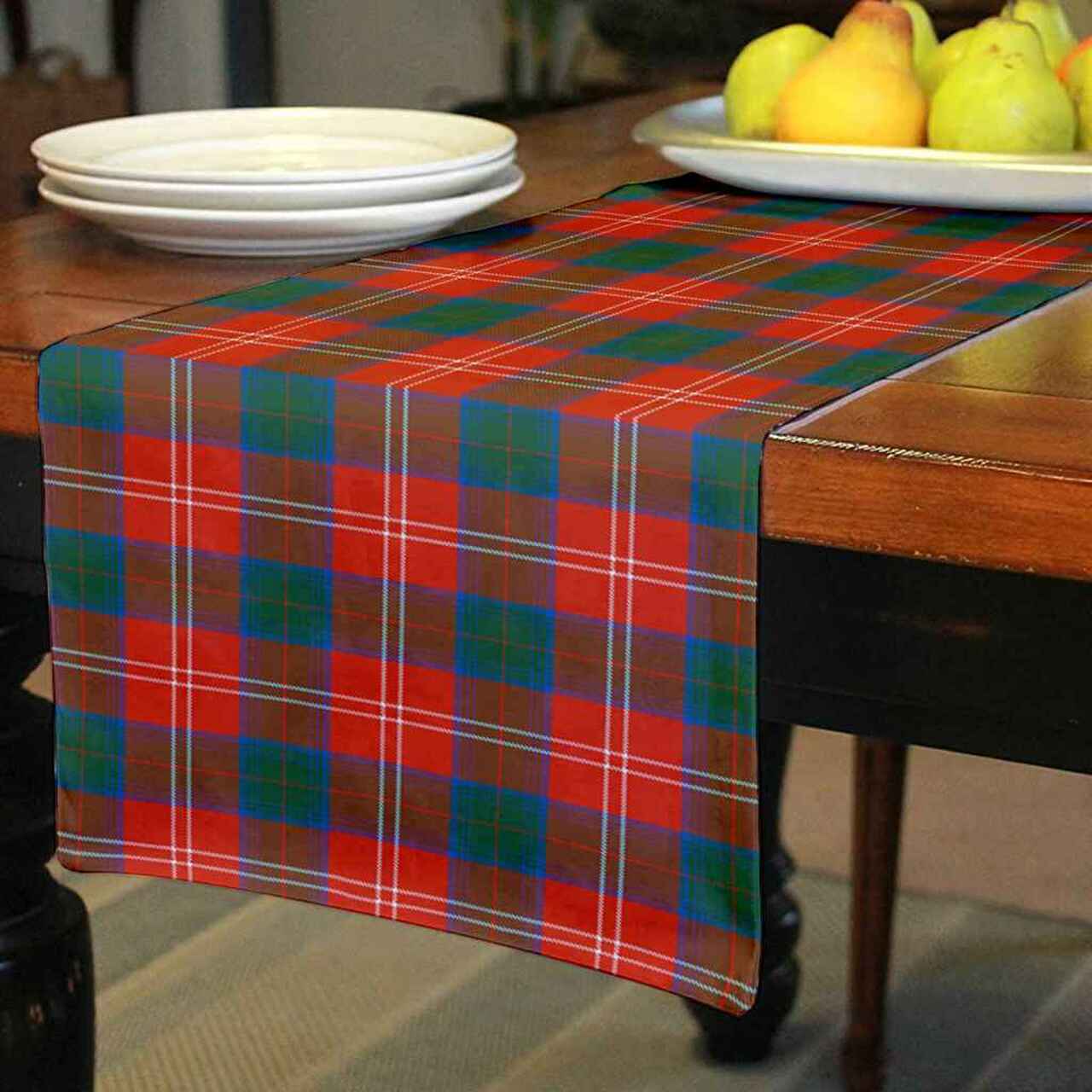 Chisholm Ancient Tartan Table Runner - Cotton table runner