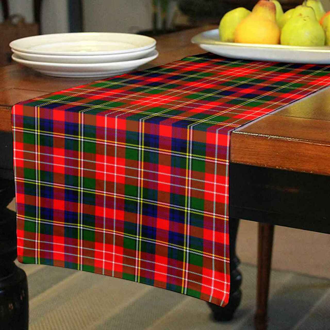 Christie Tartan Table Runner - Cotton table runner